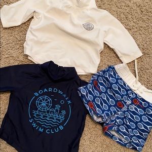 BUNDLE BABY GAP swim sets 0-6 months